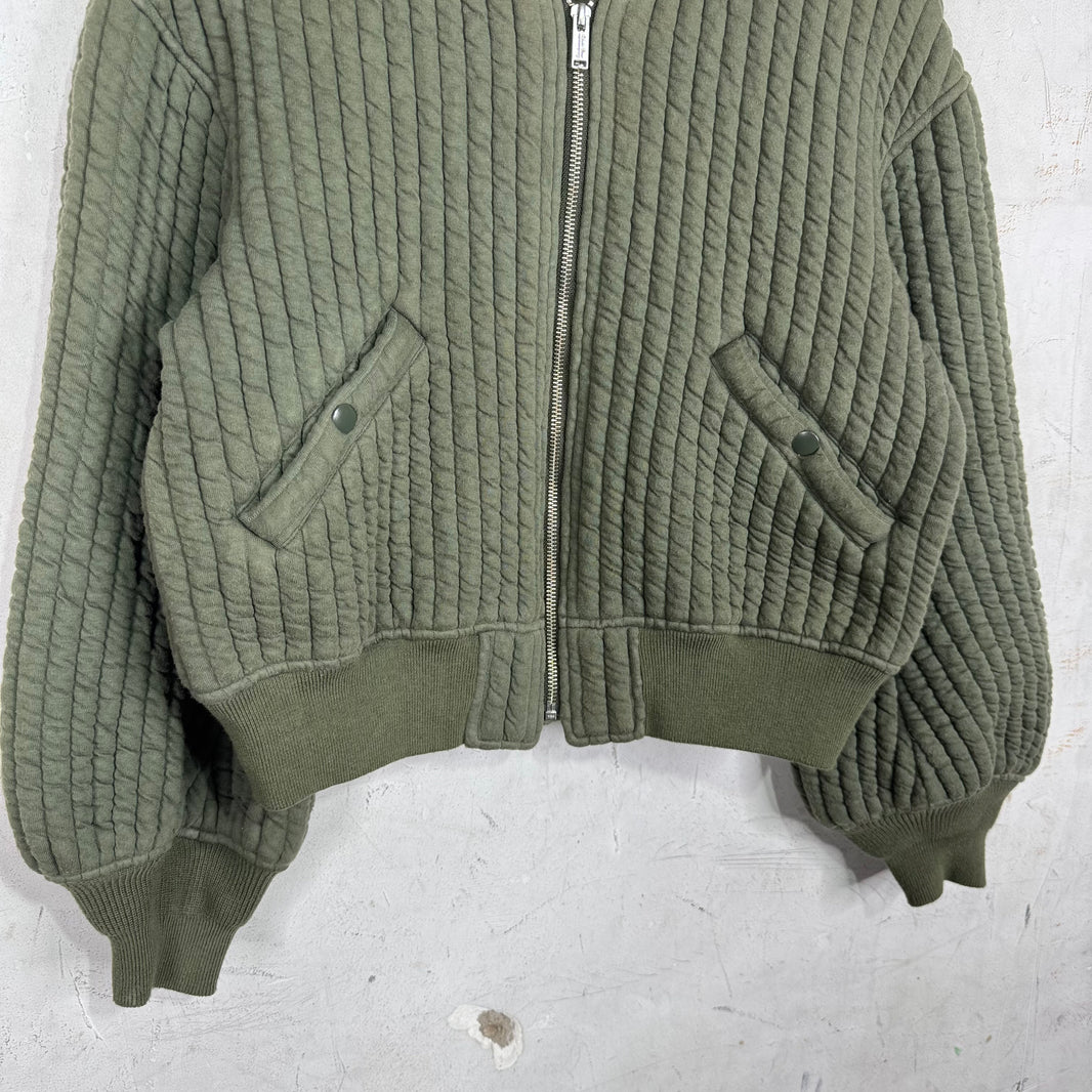 Undercover Green Quilted Bomber