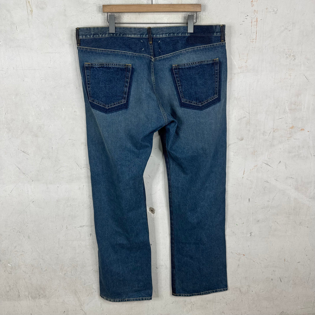 Margiela Two Toned Straight Legged Jeans