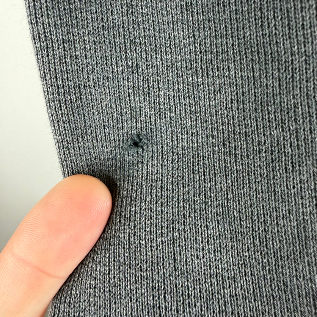 Acne Studios Plain Cropped Charcoal Gray Hoodie