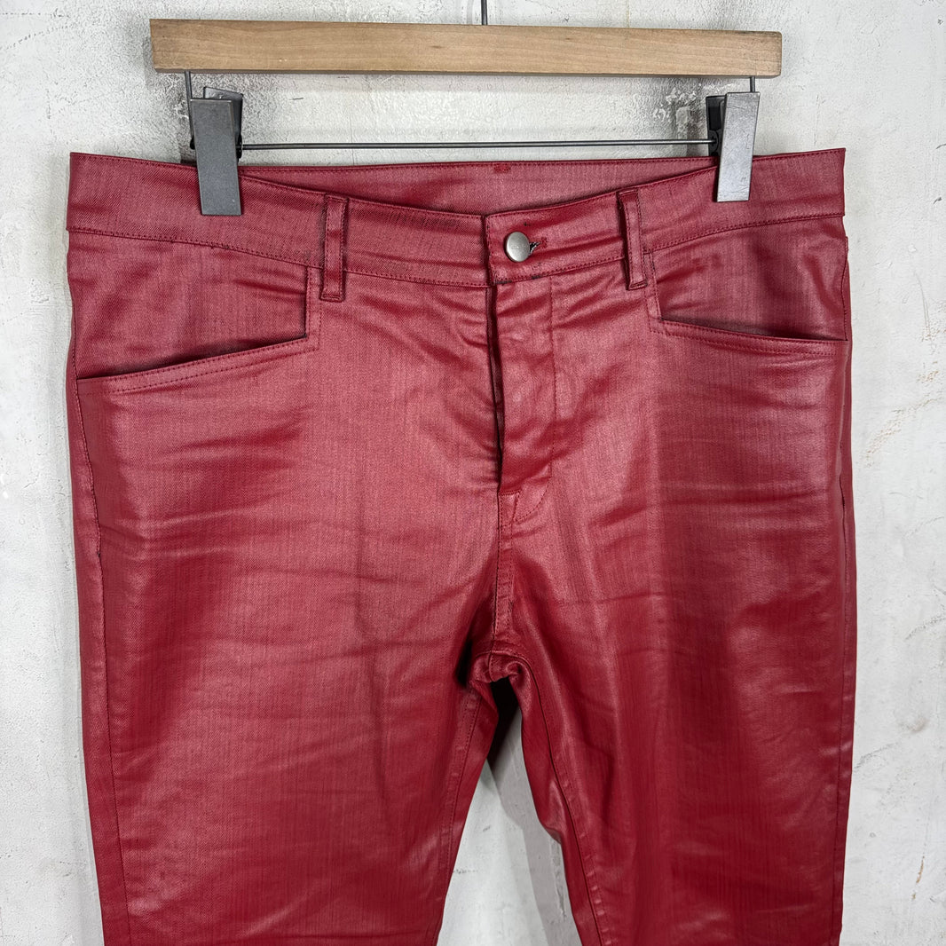 Rick Owens Lido Waxed Tapered Jeans