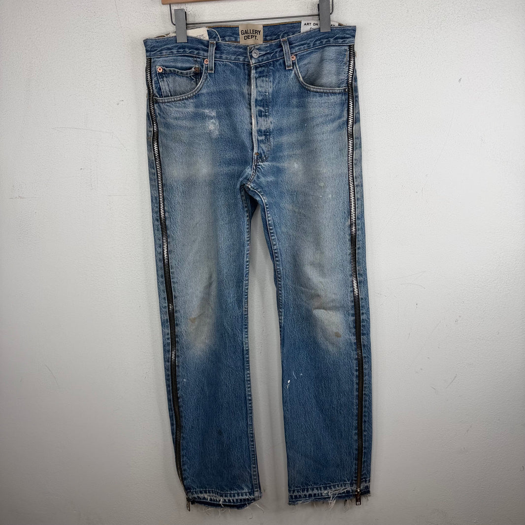Gallery Dept Straight Leg Side Zipper Denim Jeans
