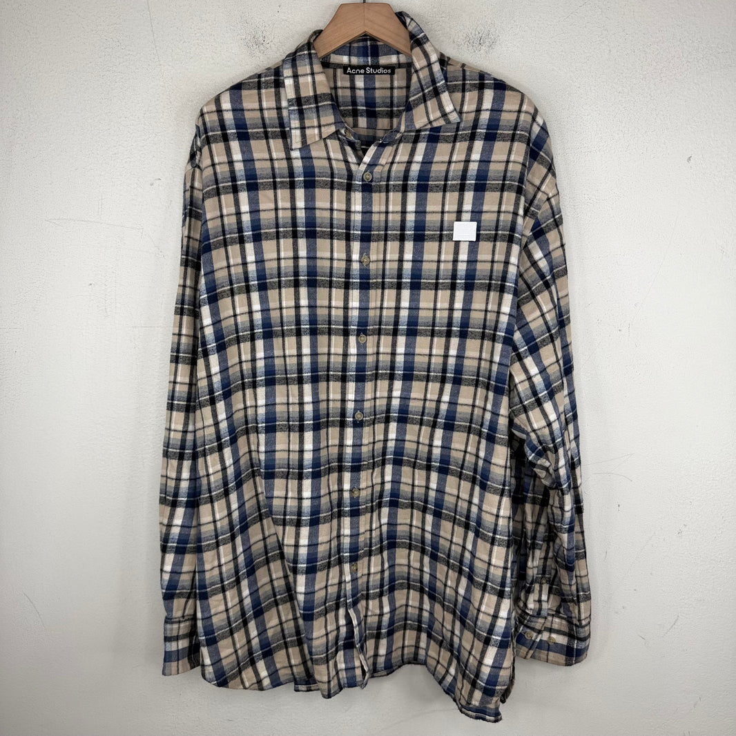 Acne Studios Blue/Cream Flannel Shirt