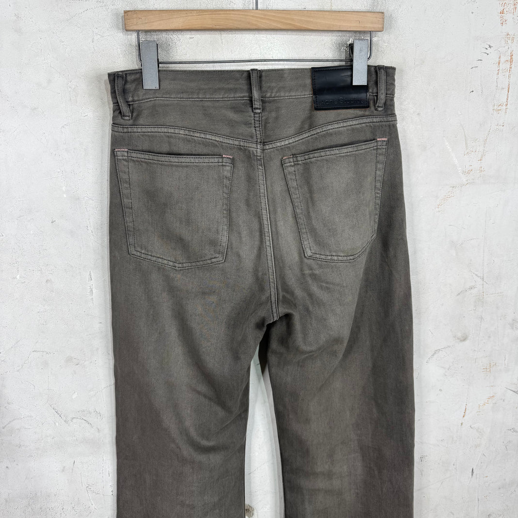Acne Studios Grey Washed Bootcut Jeans