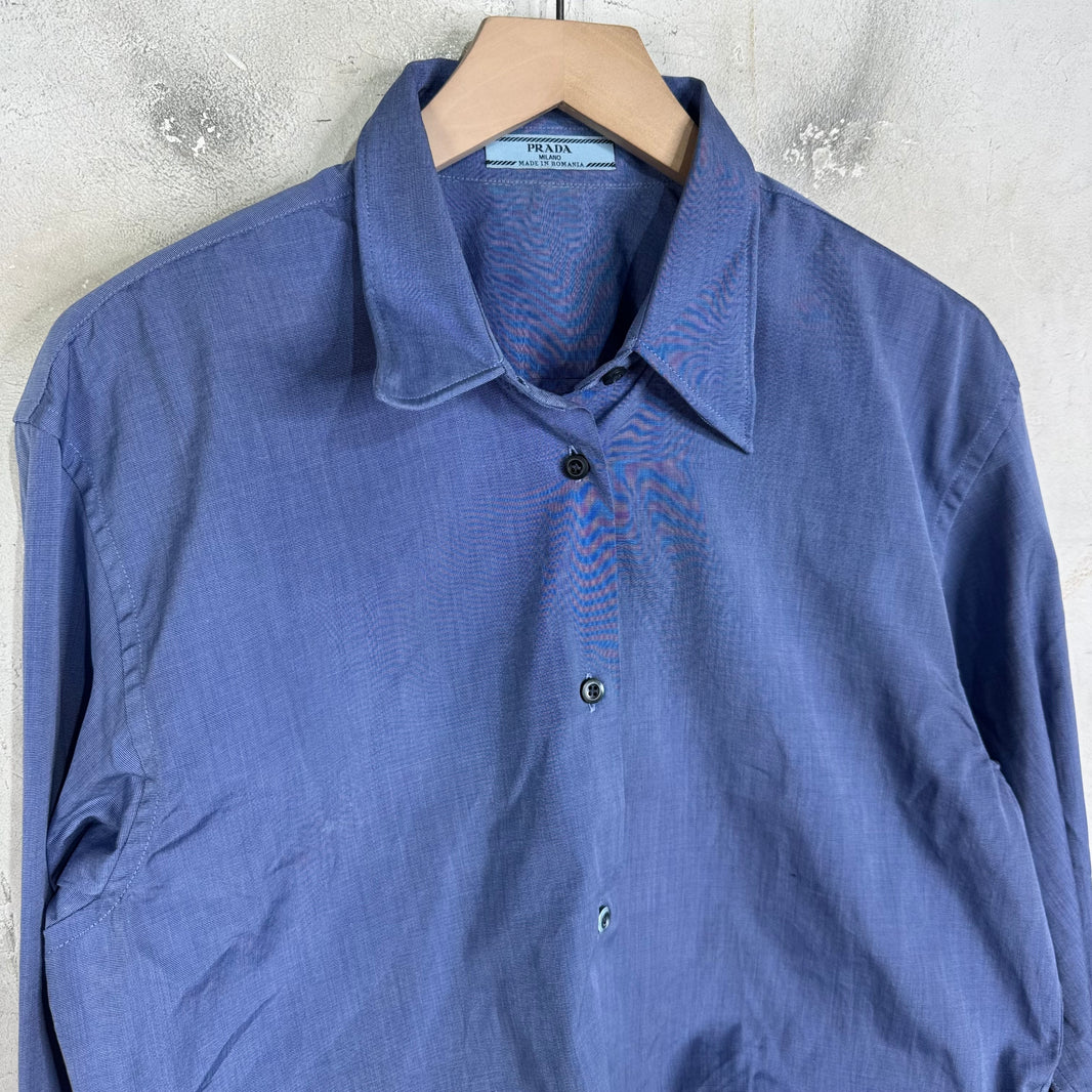 Prada Runway Blue Wired Shirt