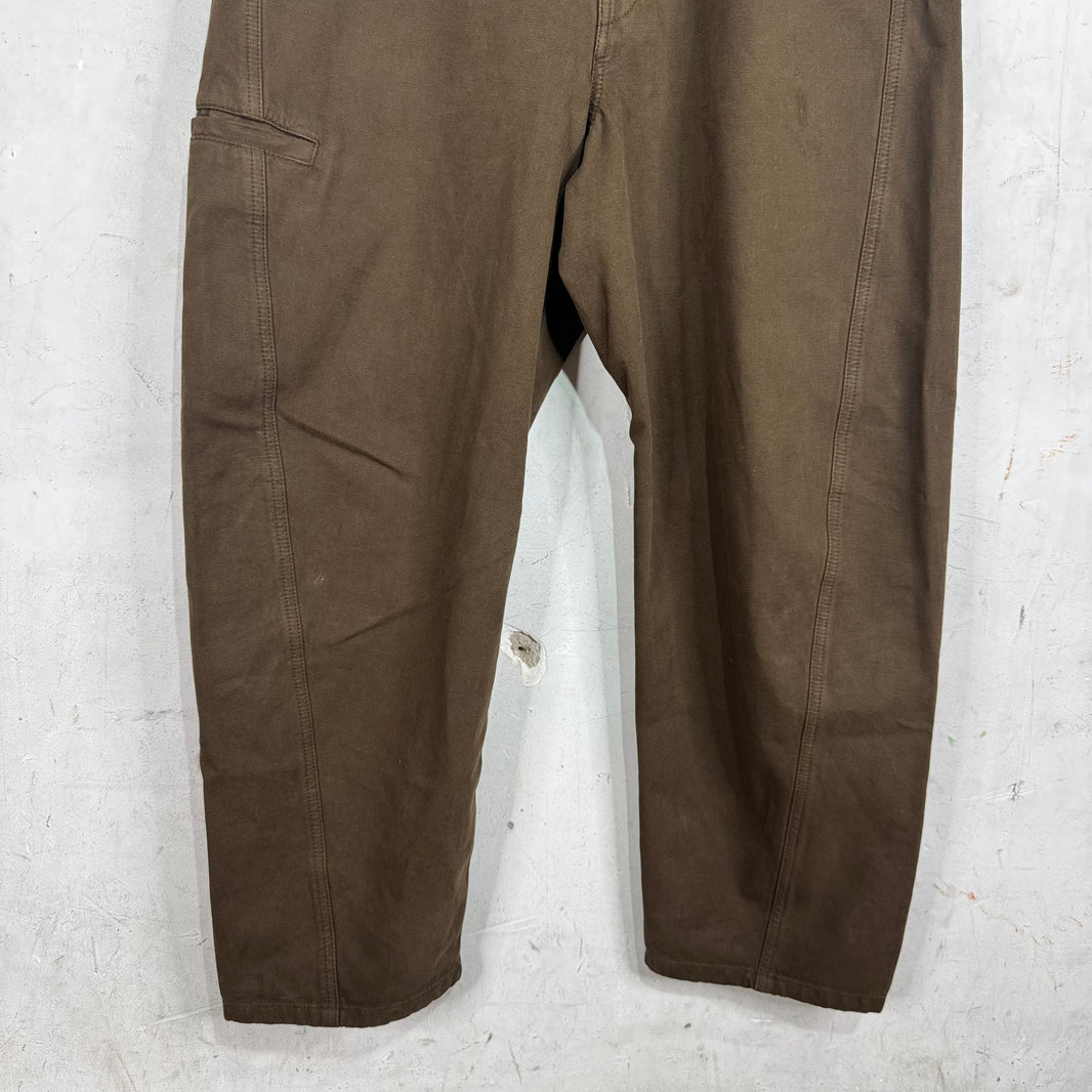 Lemaire Brown Wide Jeans