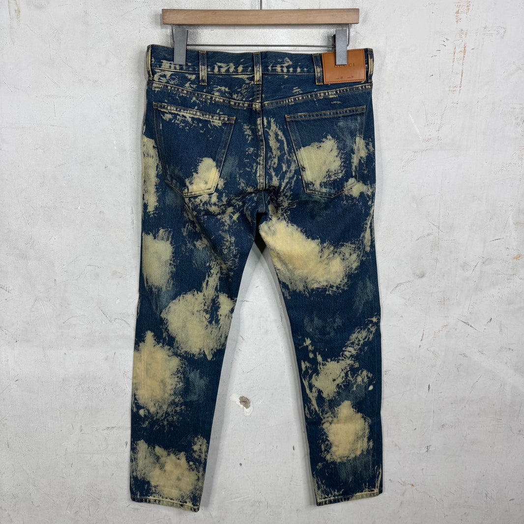 Gucci Studded Bleach Jeans