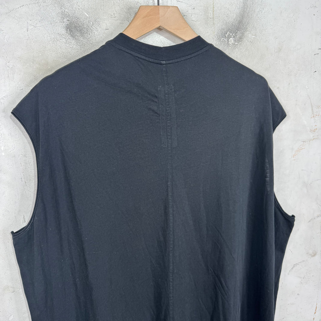 Rick Owens Black Long Tank Top