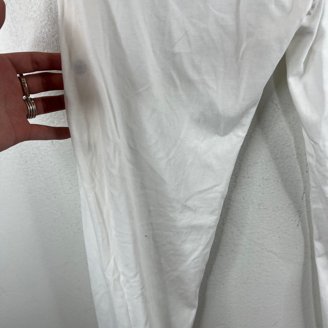 DRKSHDW White Thin Cotton Pusher Pants