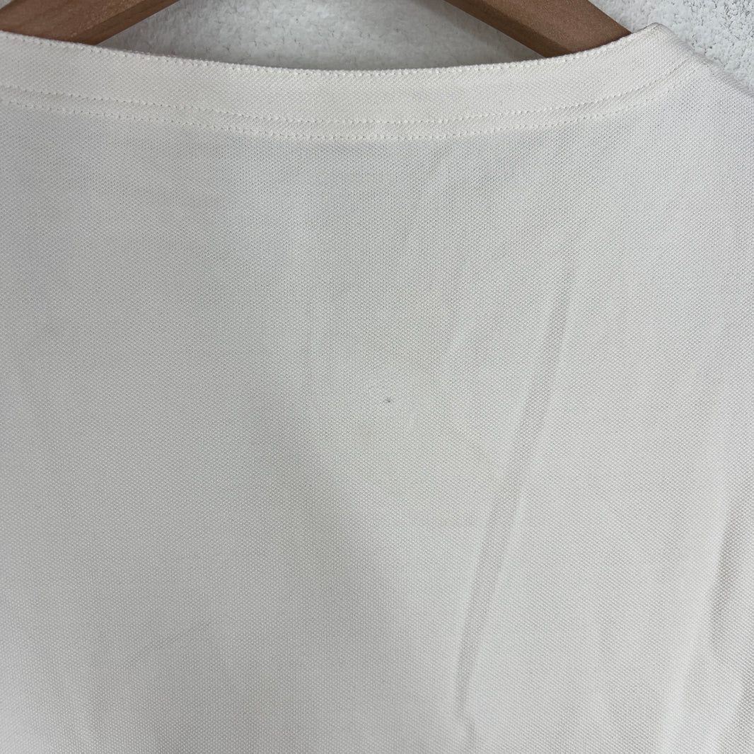 Prada White Zipper Detail T-Shirt