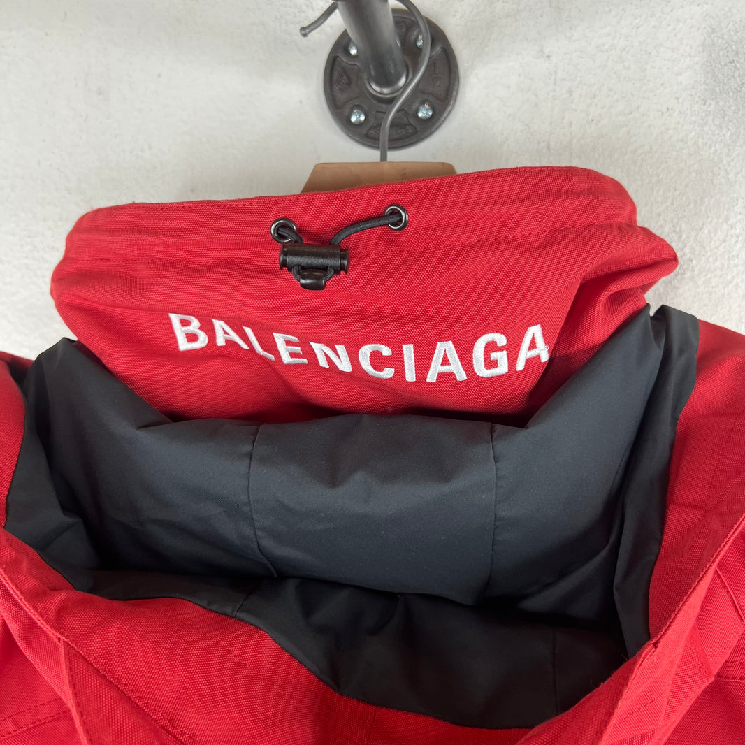 Balenciaga Red Swing Parka Jacket