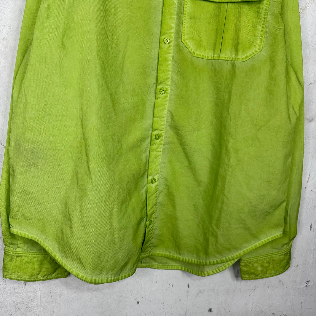 Martine Rose Green Nylon Overshirt