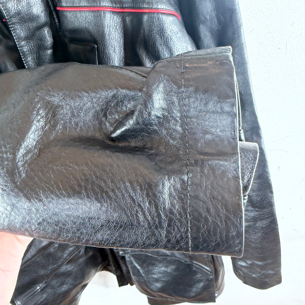 Balenciaga Leather Globe Jacket