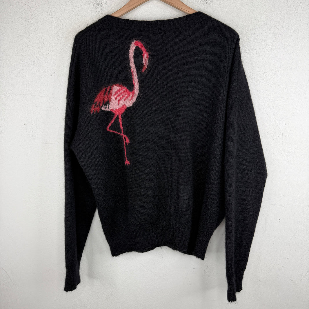Saint Laurent Flamingo Knit Cardigan