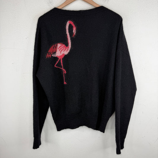 Saint Laurent Flamingo Knit Cardigan