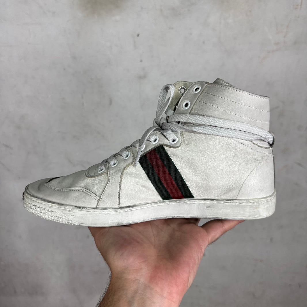 Gucci High Top Stretch Sneakers