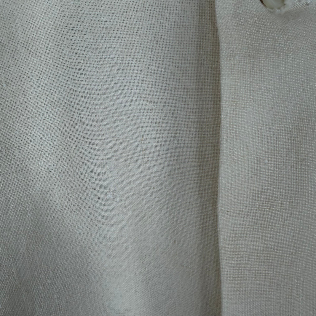Bode Linen Collar Embroidered S/S Shirt