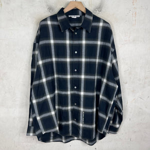 Acne Studios Navy Plaid Flannel