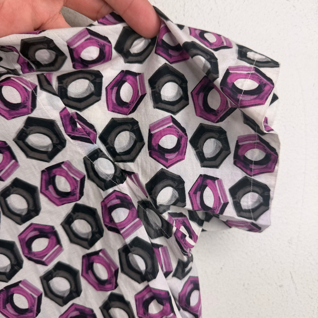 Prada Purple Bolts S/S Shirt