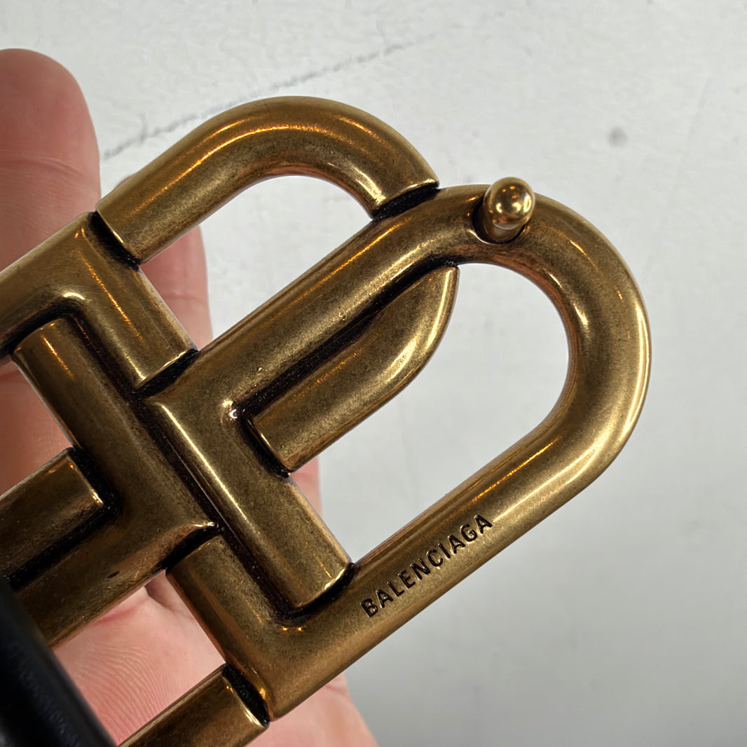 Balenciaga Gold Interlock BB Belt