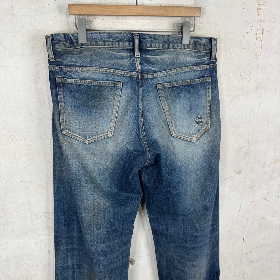 Supreme Medium Wash Loose Fit Selvedge Jeans