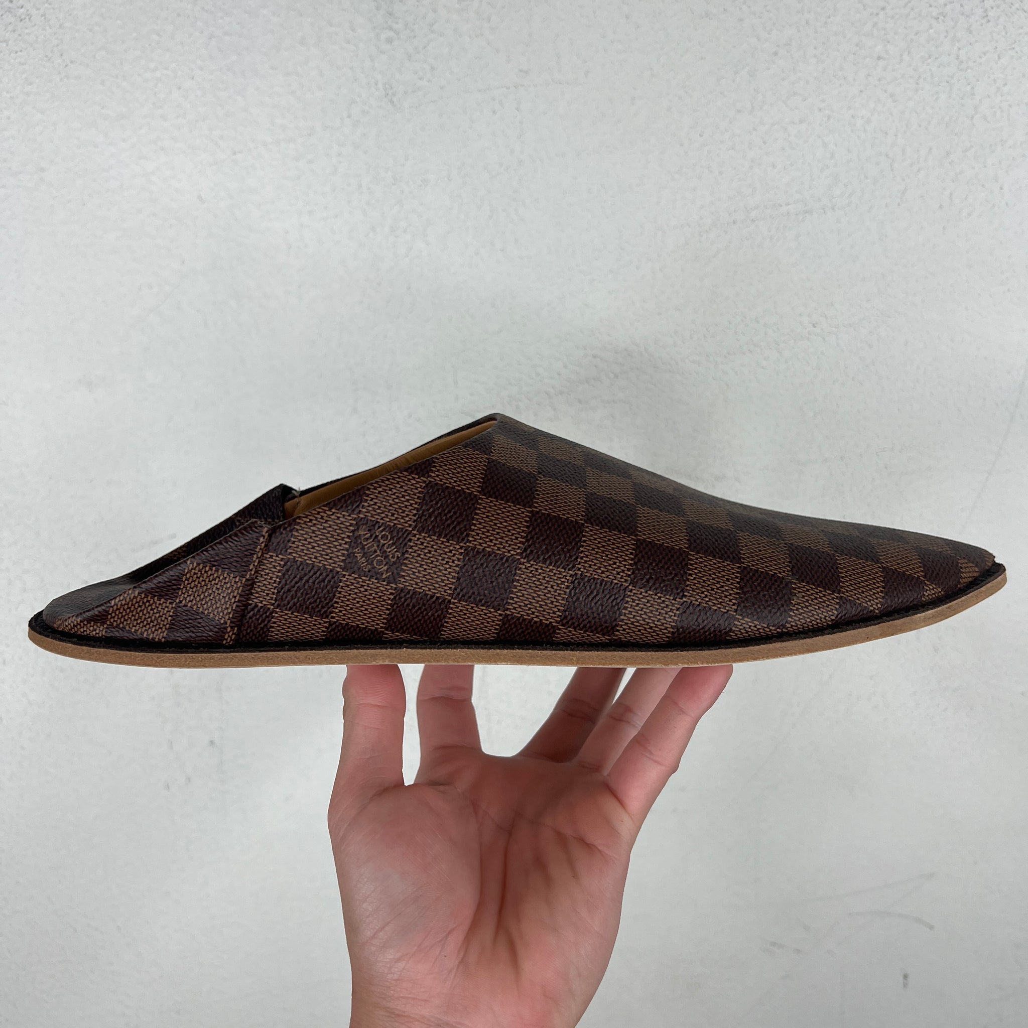 Louis Vuitton Brown Damier Pointed Slippers
