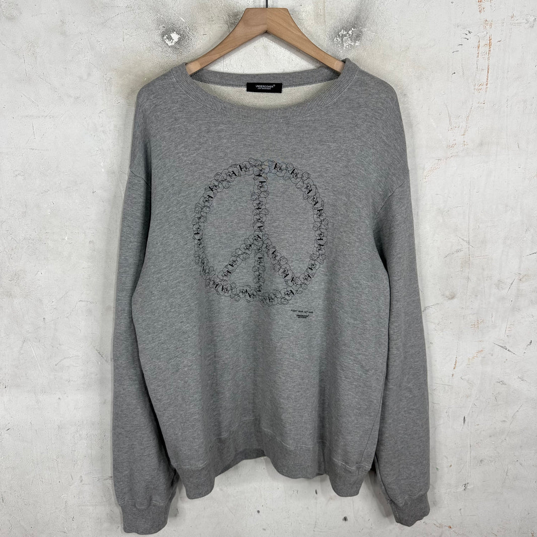 Undercover Teddy Peace Sign Sweatshirt