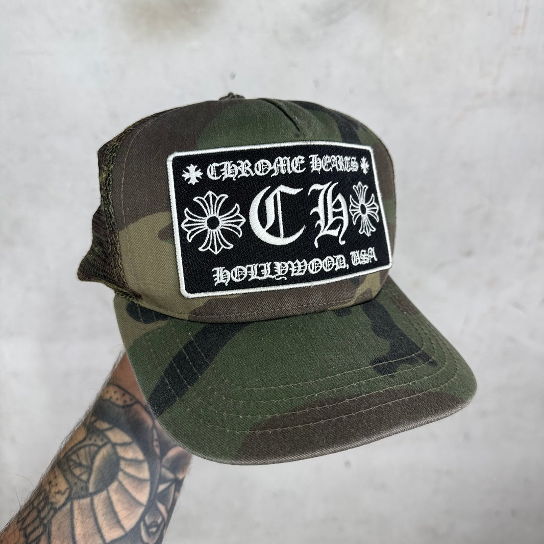 Chrome Hearts Vintage Camo Trucker Hat
