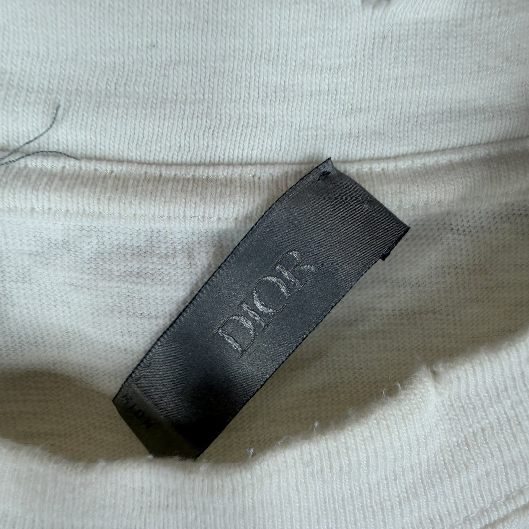 Dior Distressed White T-Shirt