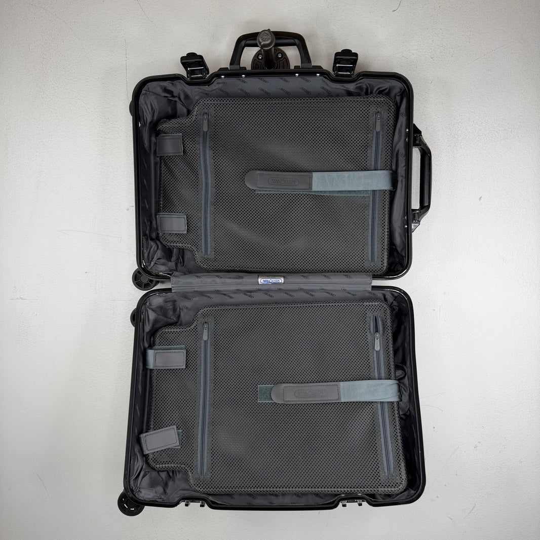 Rimowa 2014 Cabin S Carry On Black Aluminum Suitcase