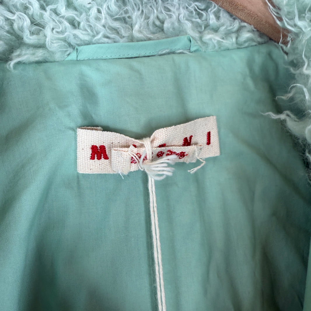 Marni Green Shaggy Jacket