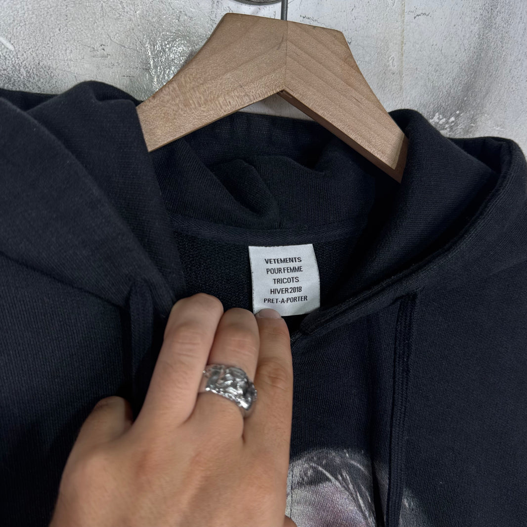 Vetements 2018 Titanic Zip Up Split Hoodie