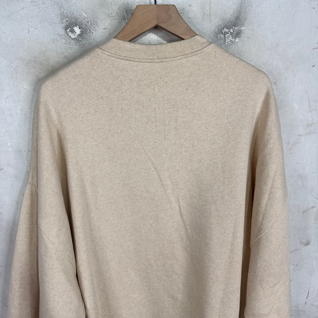 Rick Owens Hollywood Natural Long Crewneck