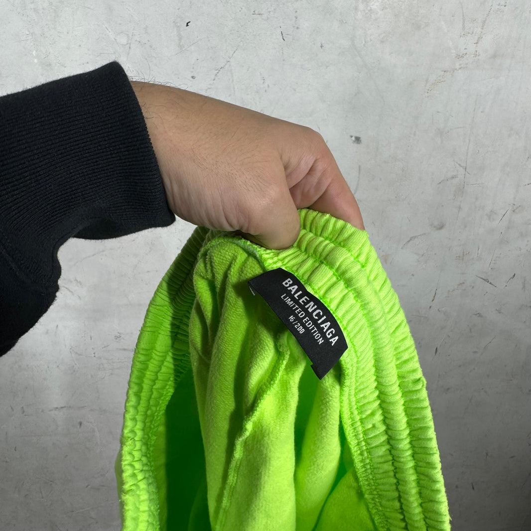 Balenciaga Neon Arabic Sweatshorts