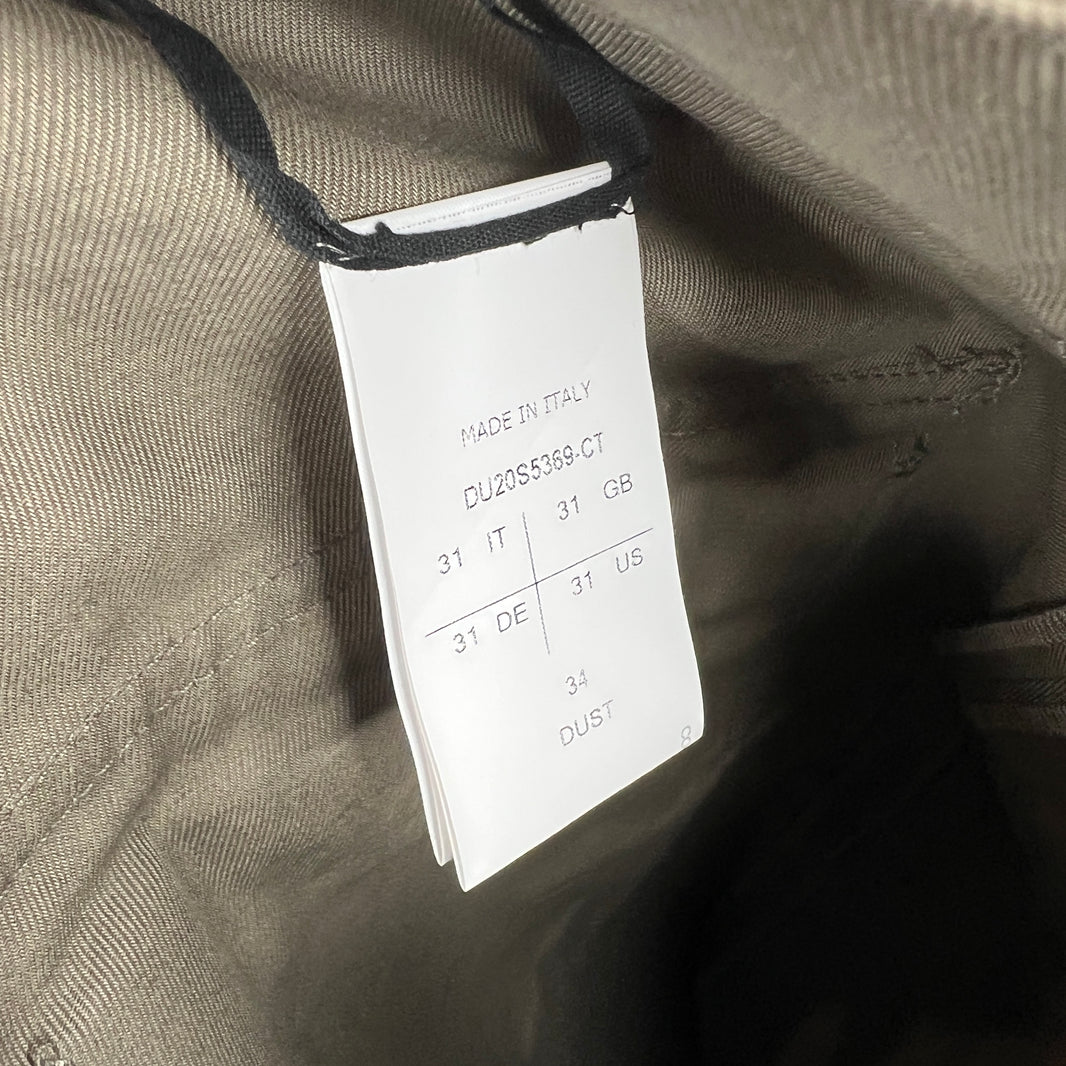 DRKSHDW Grey Cargo Collapse Pants