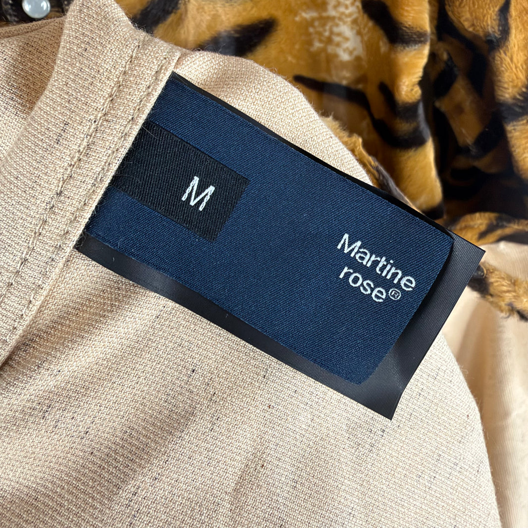Martine Rose Tiger Faux Fur Overshirt