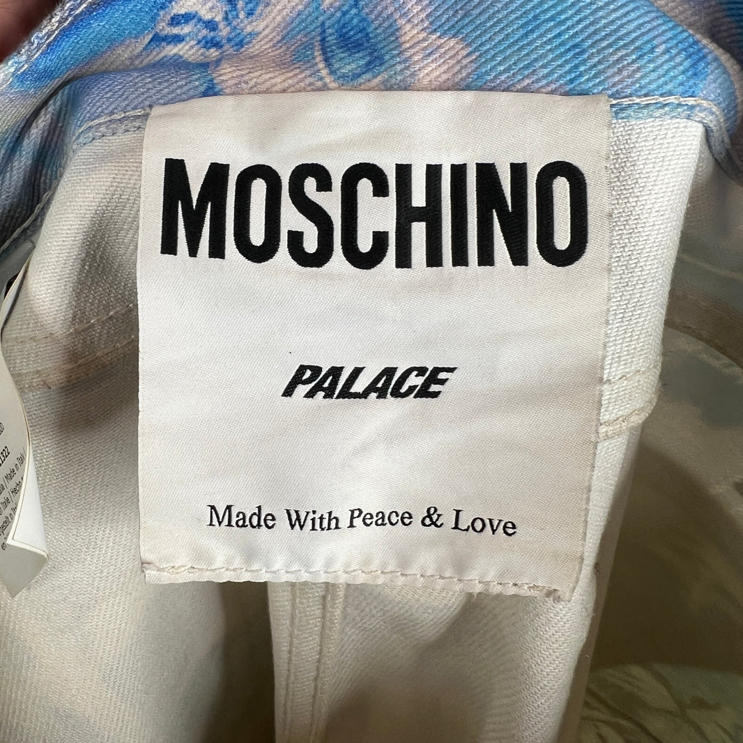 Palace Moschino Blue All Over Print Denim Jeans