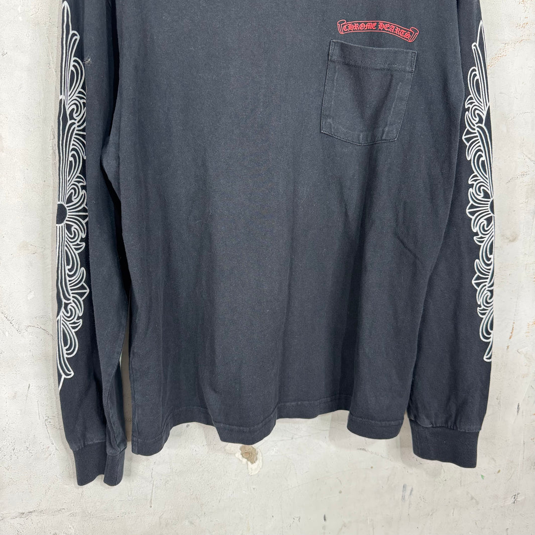 Chrome Hearts Chomper Floral L/S T-Shirt