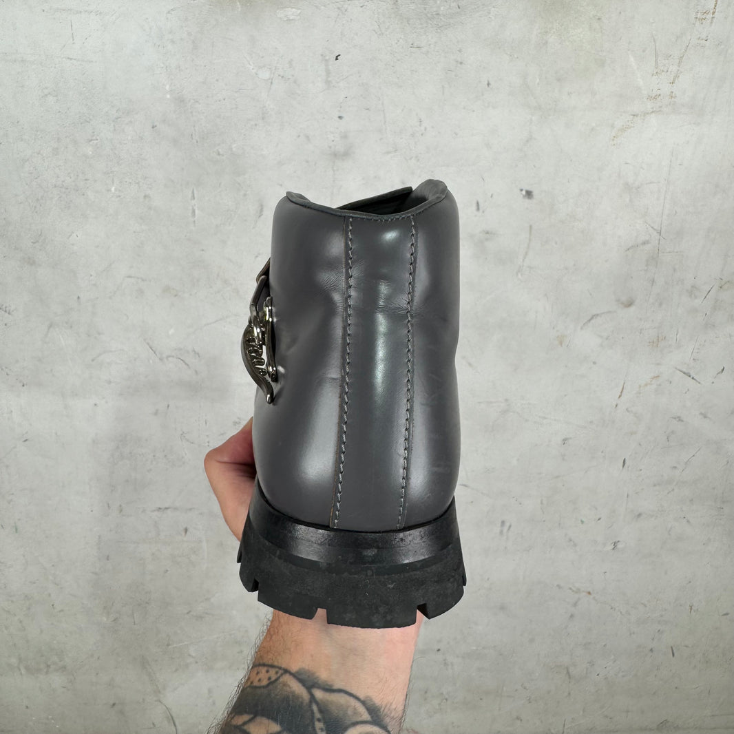 Jil Sander Grey Man Ankle Harness Boots