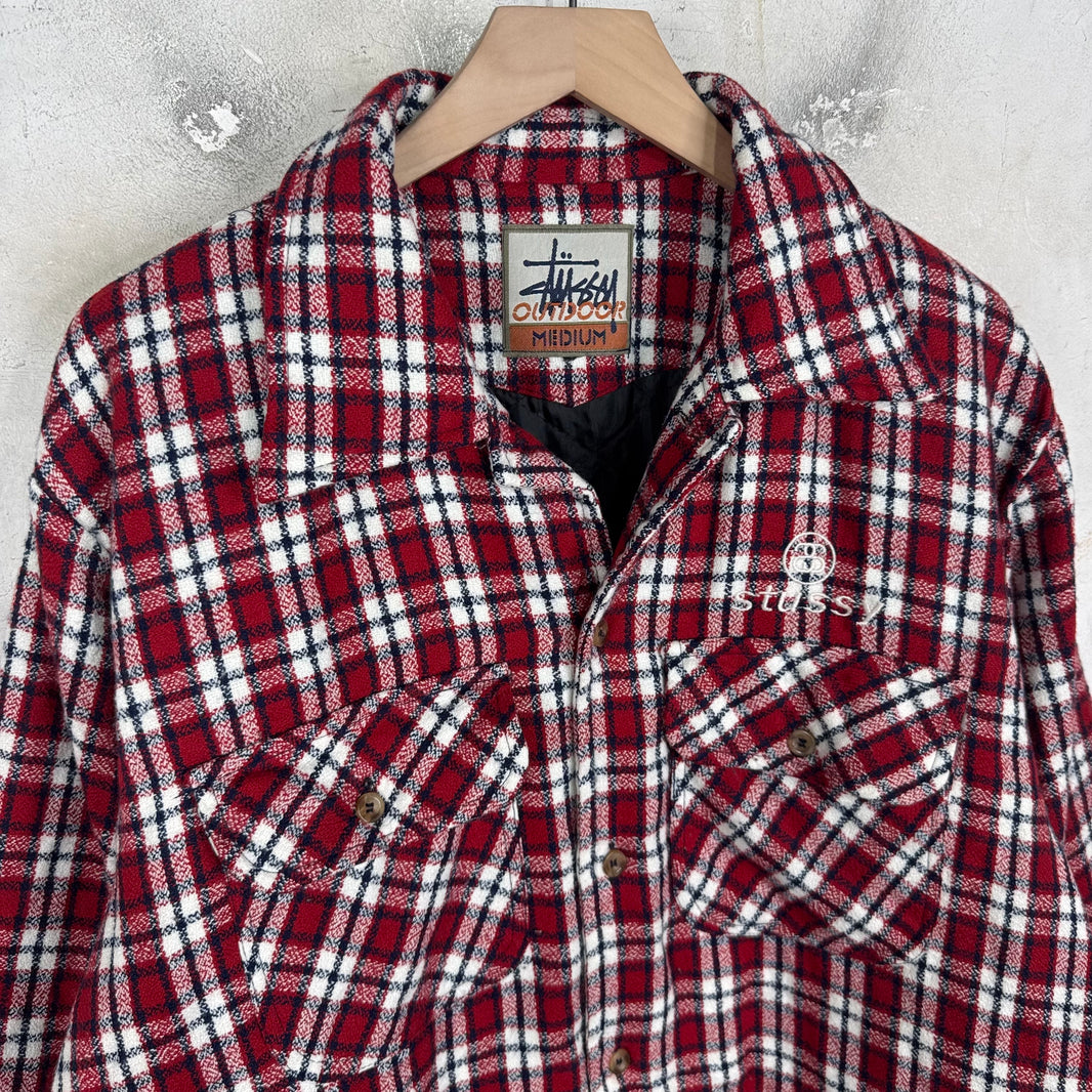 Stussy 90's Quilted Plaid Flannel