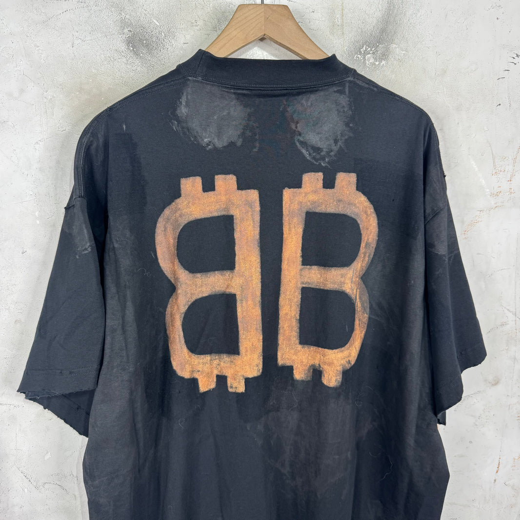Balenciaga Crypto Mudded T-Shirt