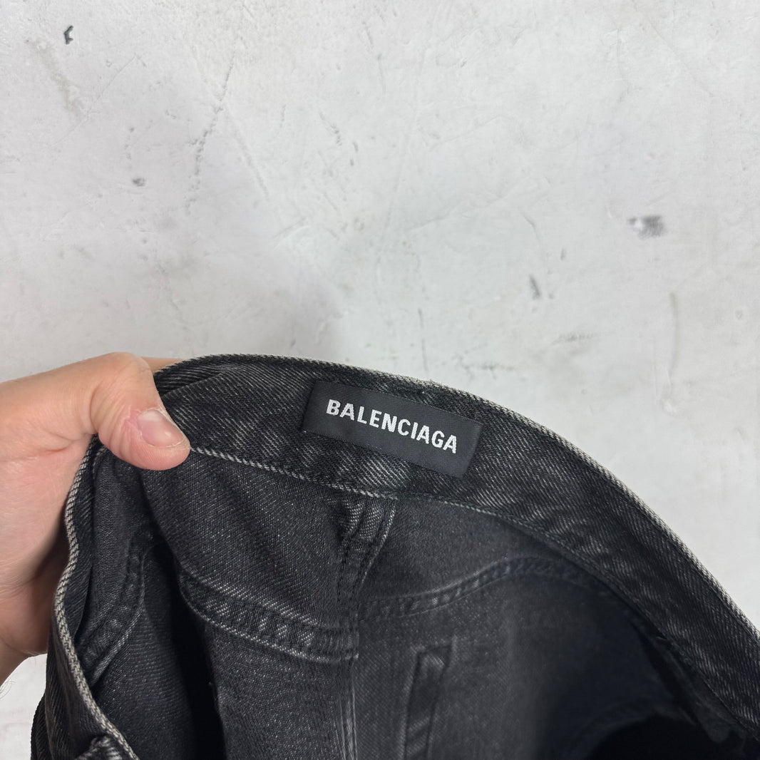 Balenciaga Charcoal Flared Jeans
