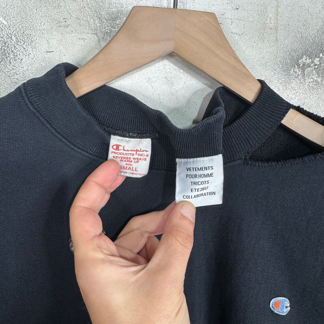 Vetements x Champion Slashed Crewneck