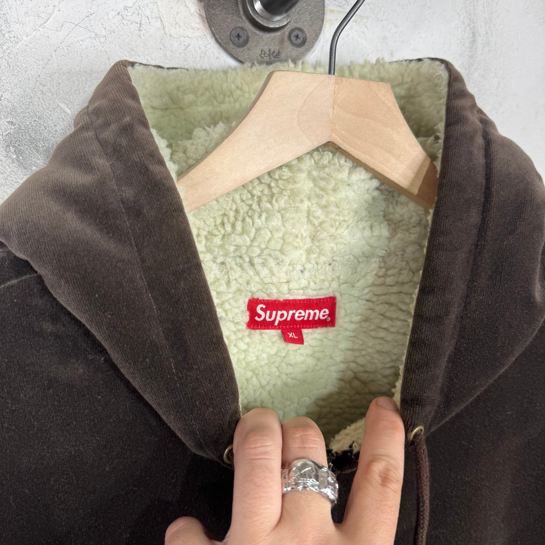 Supreme Velour Studded Fleece Lined Jacket