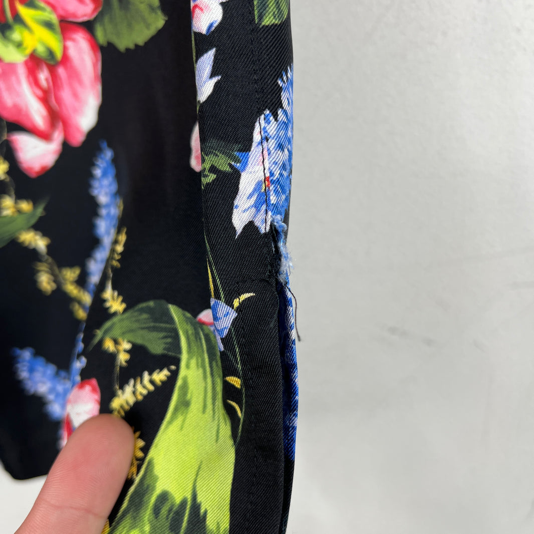 Dolce & Gabbana Floral Silk Shorts