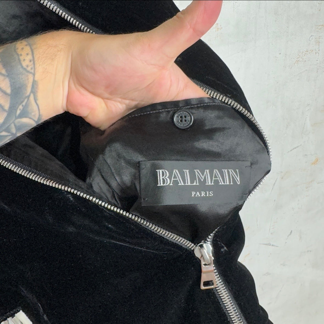 Balmain Velvet Souvenir Jacket