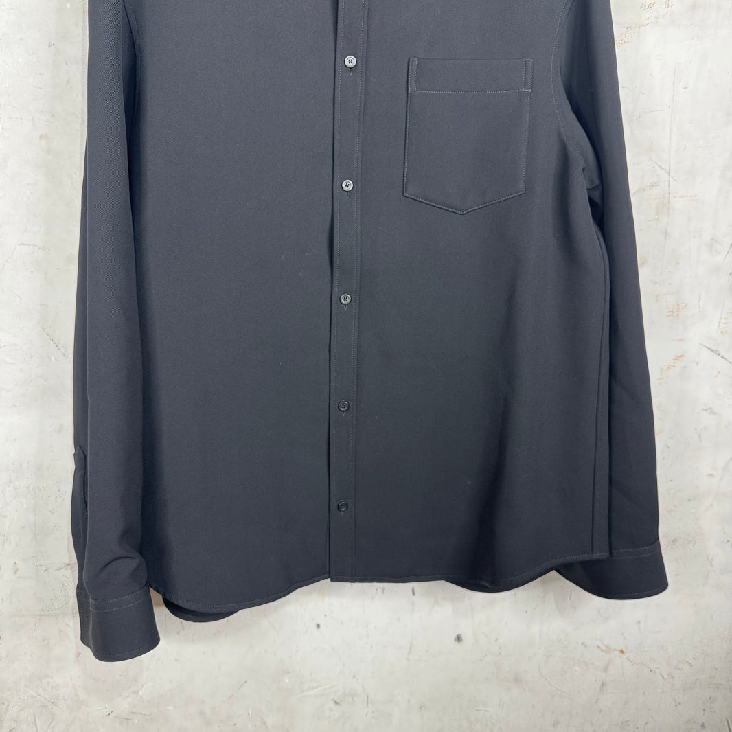 Balenciaga Black Heavy Formal Overshirt