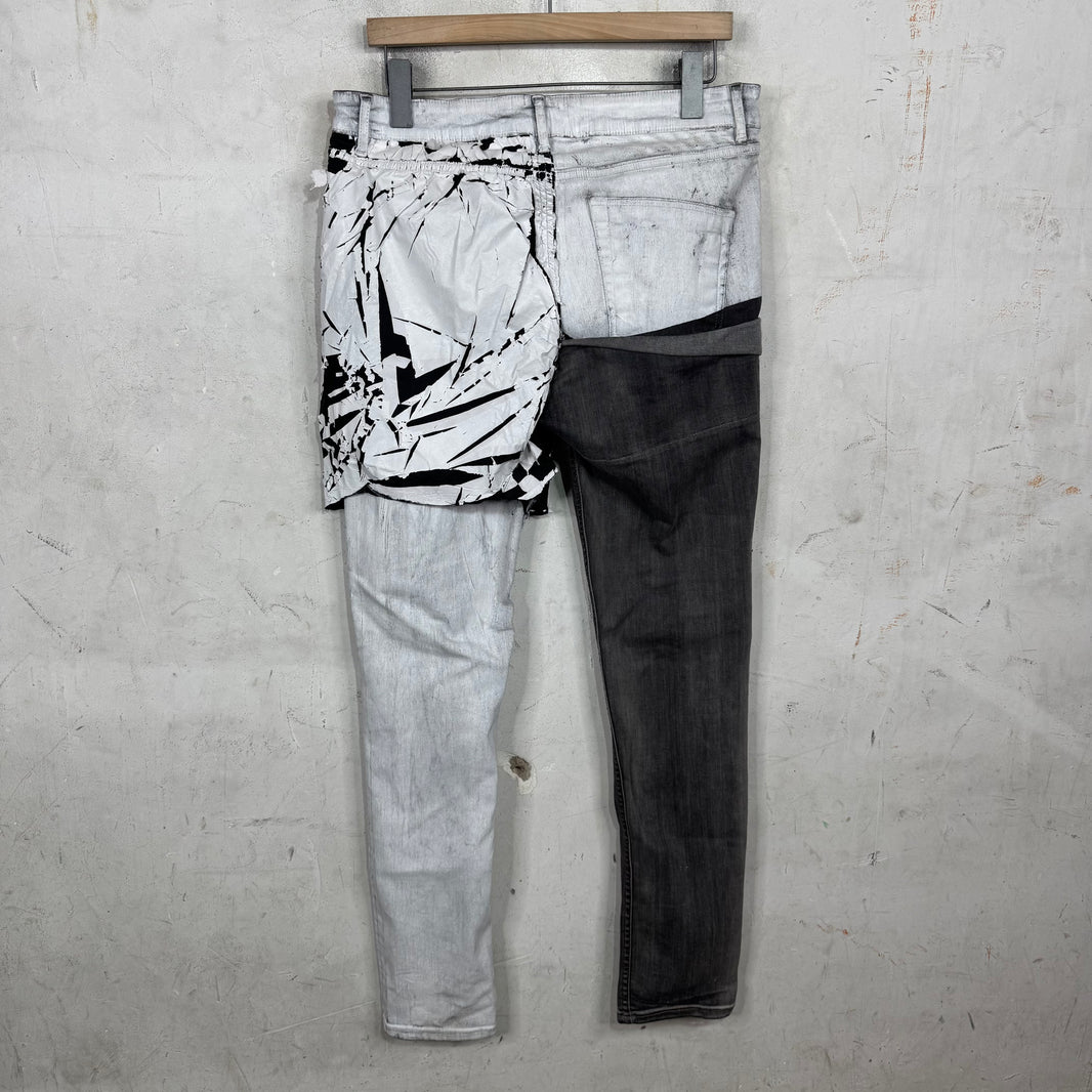 Rick Owens Sample Tyrone Collage Jeans