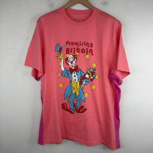 Martine Rose Pink Promising Britain Clown T-Shirt