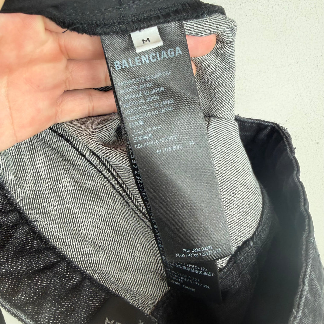 Balenciaga Black Fifty-Fifty Jeans