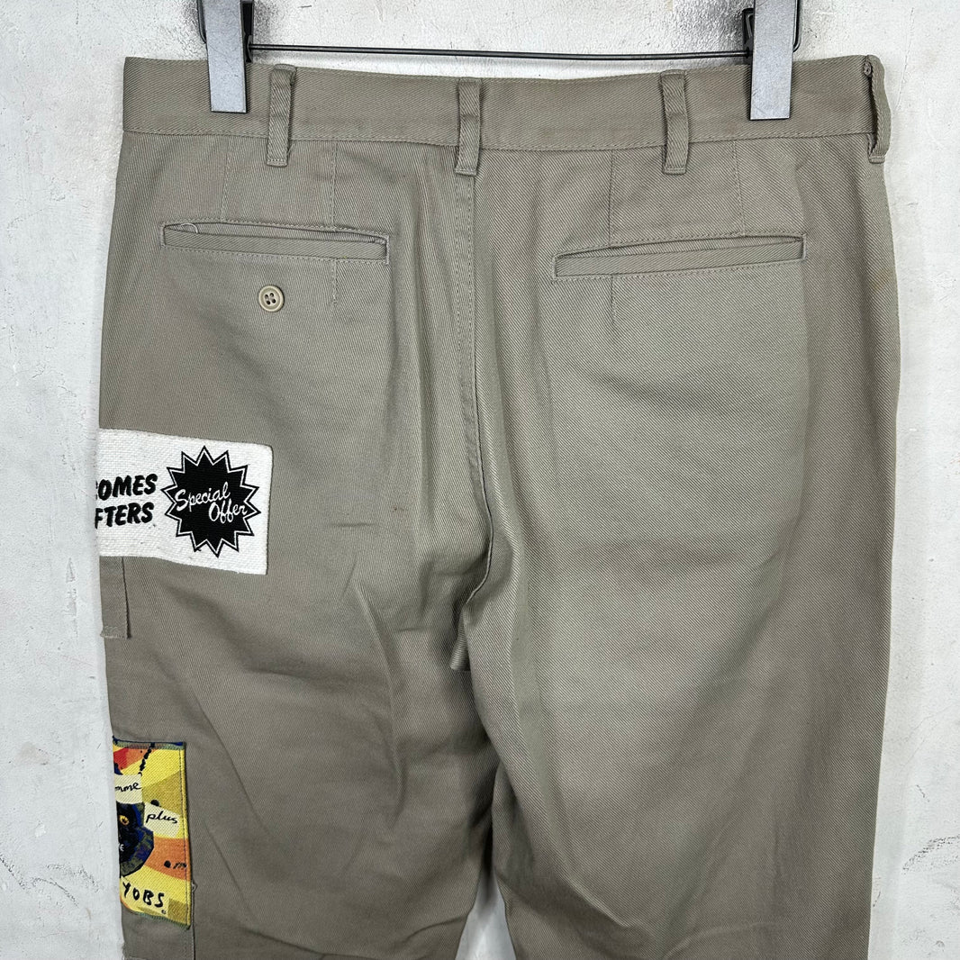 CDG Homme Jamie Reid Patchwork Trousers